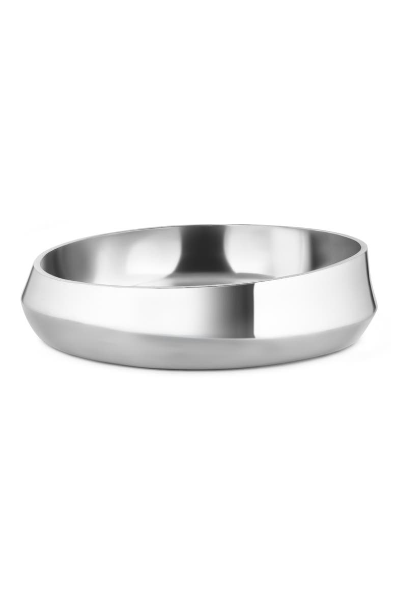Symphony Low Bowl, Main, color, SILVER