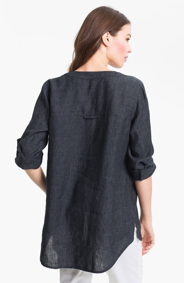 Eileen Fisher Washed Linen Tunic, Alternate, color, 