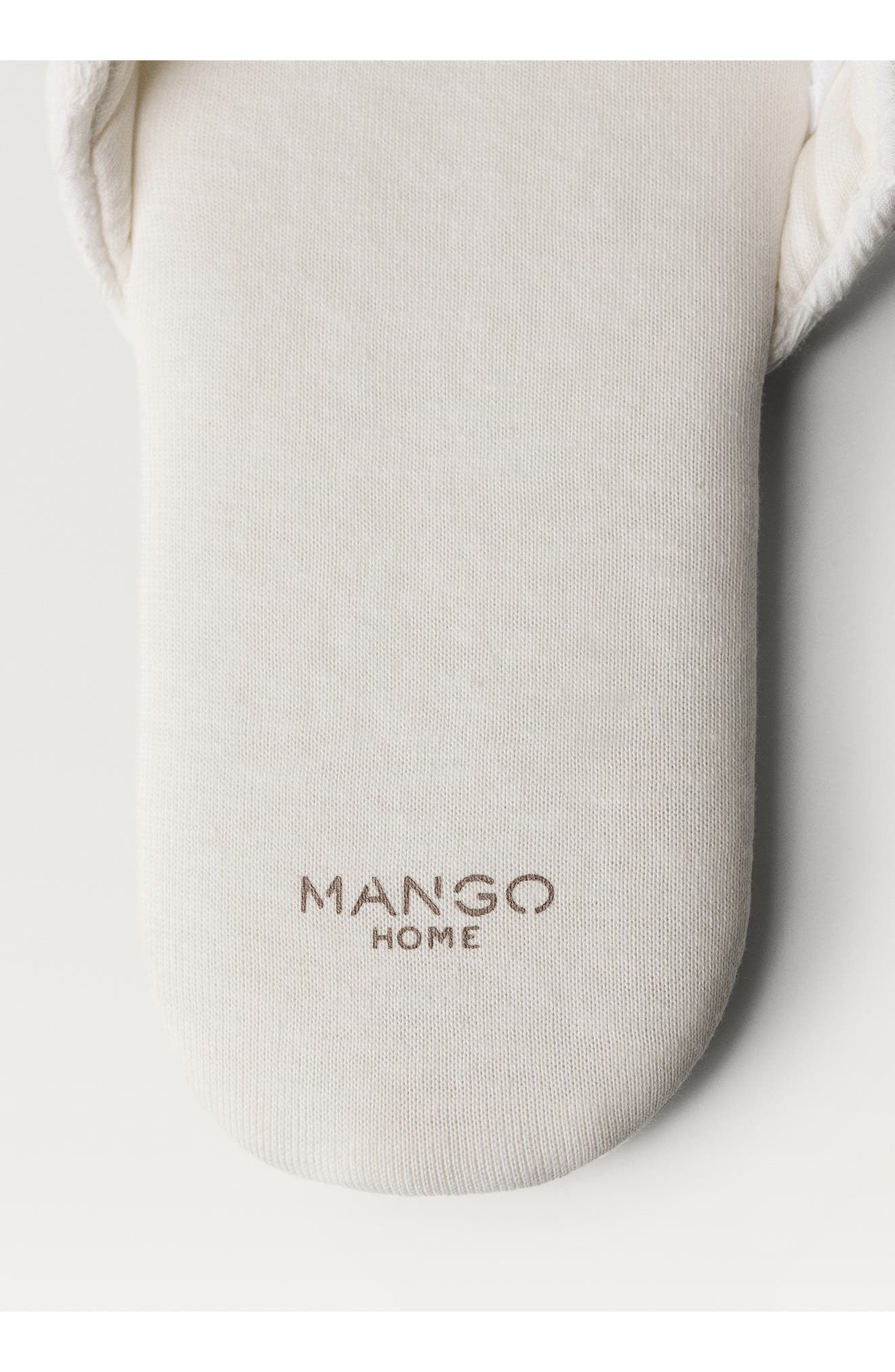 MANGO Embroidered Cotton Slipper, Alternate, color, White