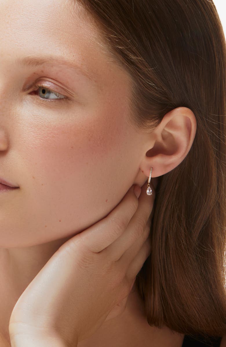 Ana Luisa Delicate Huggie Hoops - Elise, Alternate, color, Gold