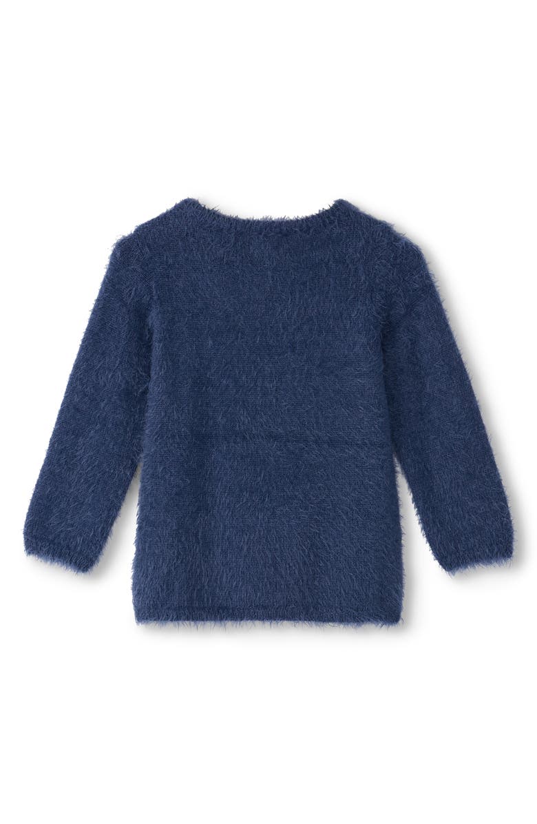 Hatley Kids' Lightning Bolt Metallic Crewneck Sweater, Alternate, color, Blue