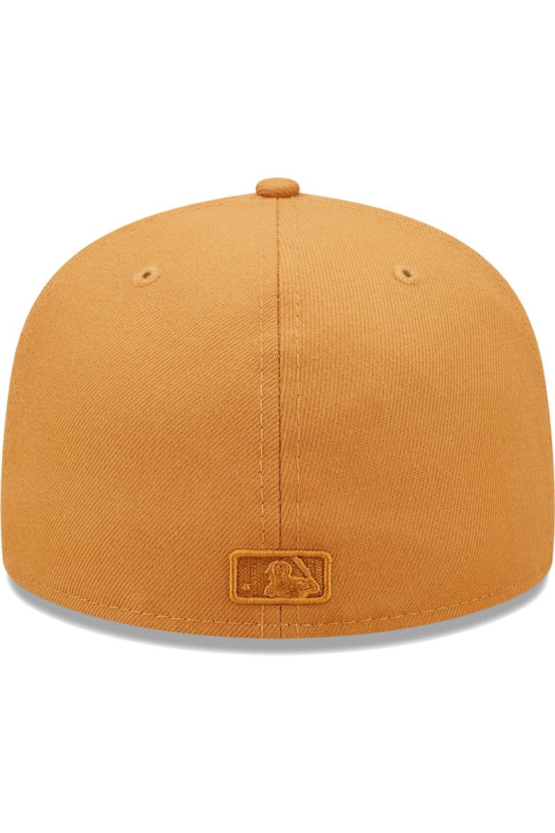 Men's New Era Brown Cleveland Guardians Color Pack 59FIFTY Fitted Hat, Alternate, color, Brown