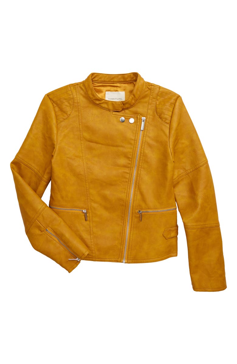 Habitual Girl Habitual Luna Faux Leather Jacket, Main, color,