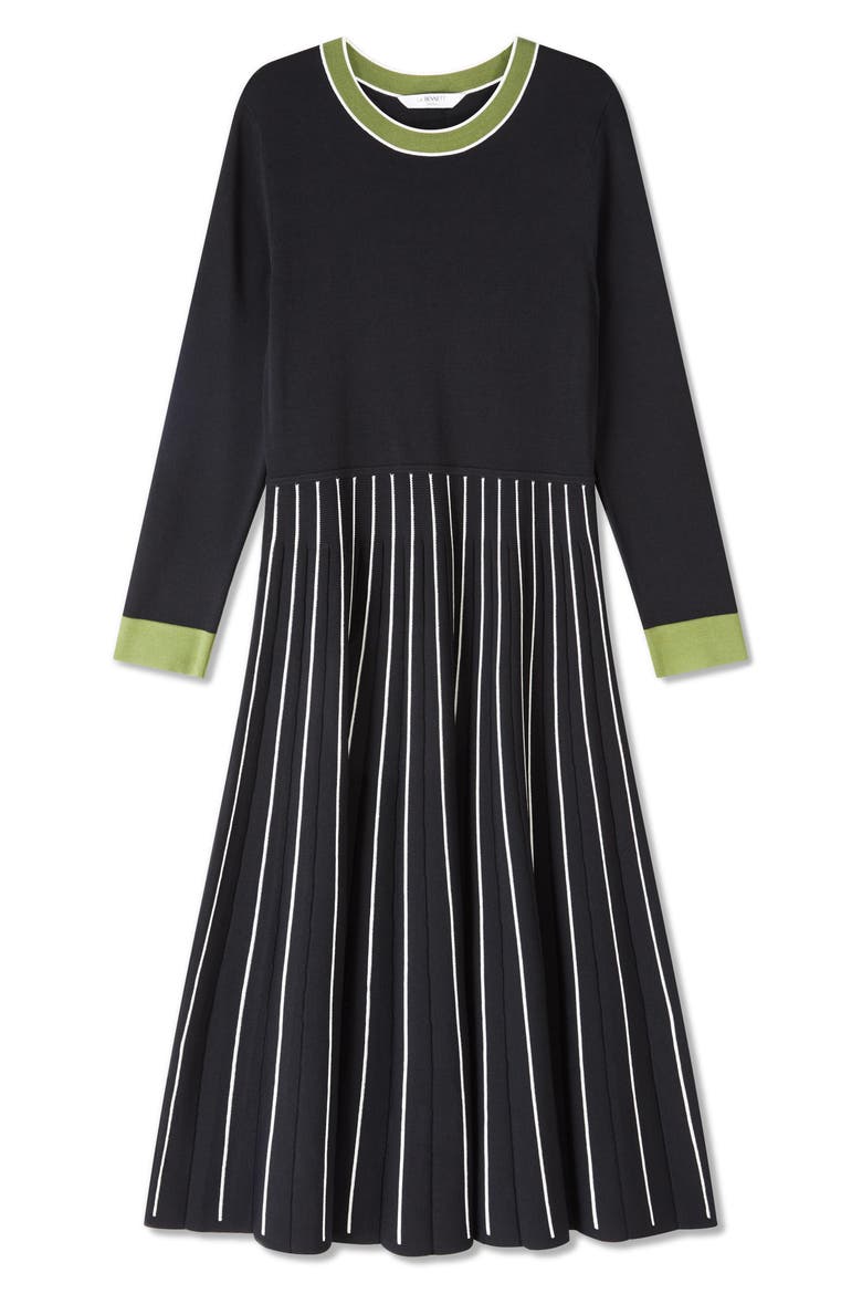 Fara Long Sleeve Sweater Dress, Alternate, color, BLACK MULTI