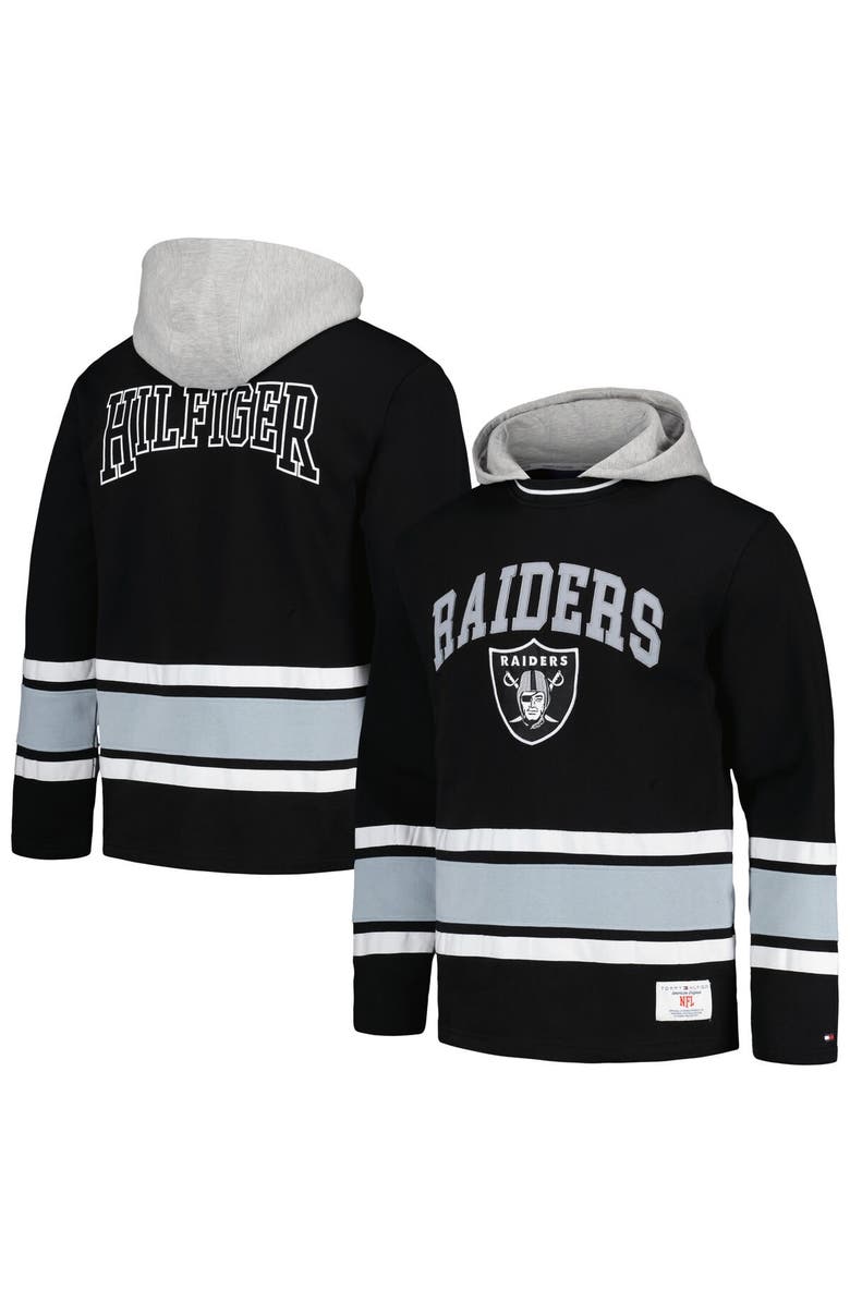 Tommy Hilfiger Men's Tommy Hilfiger Black Las Vegas Raiders Ivan Fashion Pullover Hoodie, Main, color, Black