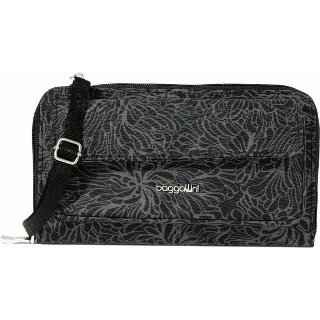 Baggallini Rfid Phone Wallet Crossbody Bag In Black