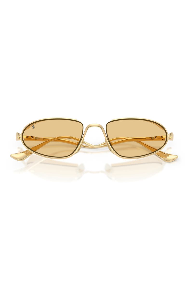 53mm Oval Sunglasses, Alternate, color, GOLD / LIGHT YELLOW
