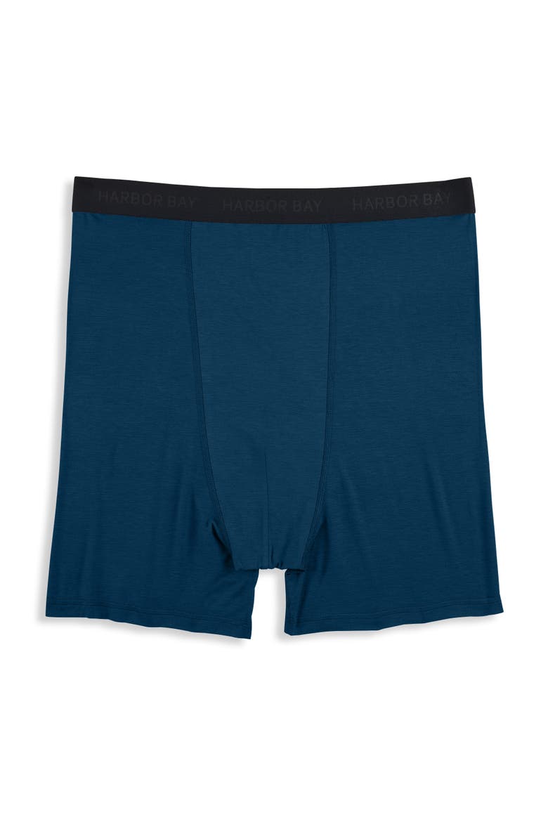 Big & Tall Modal 4 Inch Stretch Boxer Briefs, Main, color, SAILOR BLUE