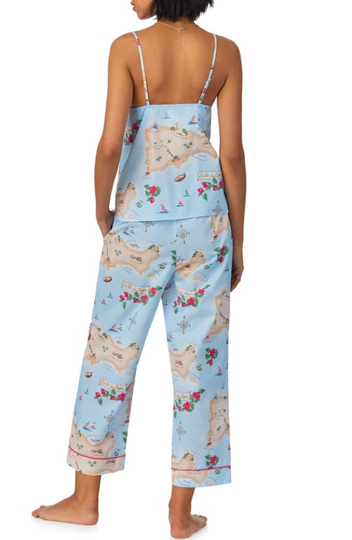 Bedhead Pajamas Organic Cotton Crop Pajamas In Ciao Capri