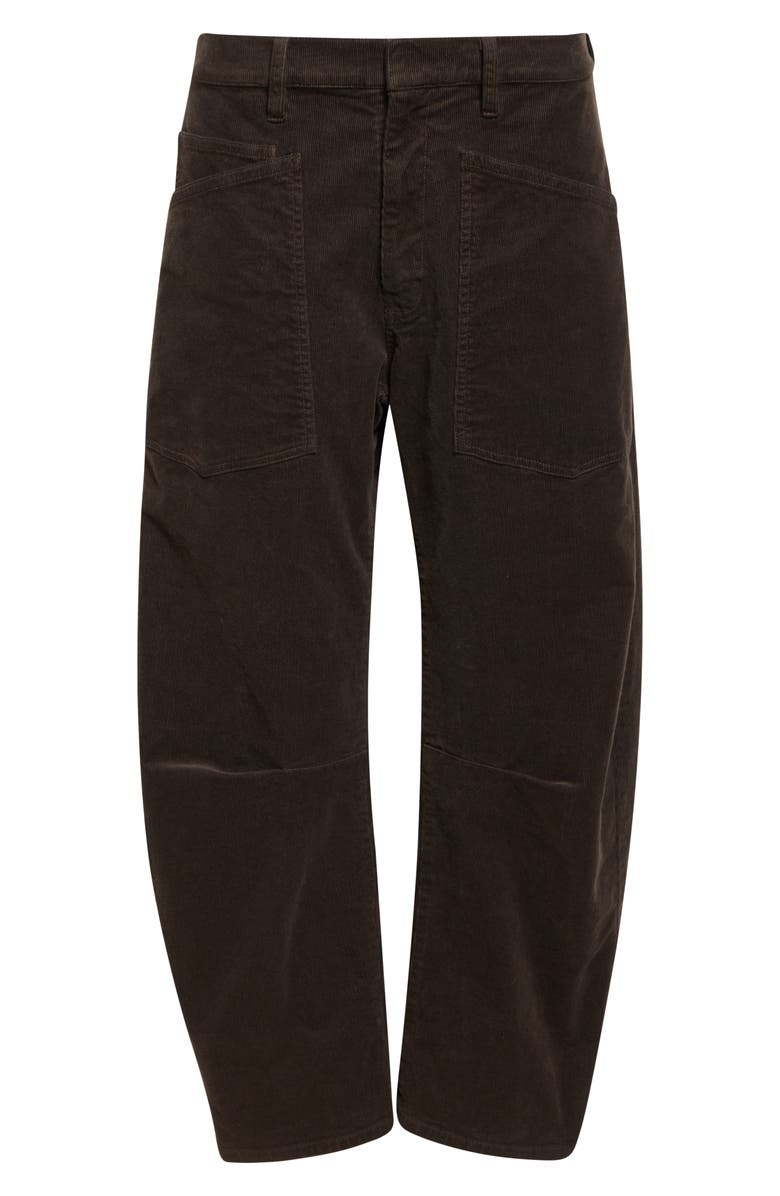 Nili Lotan Shon Corduroy Pants, Alternate, color, Chocolate Brown