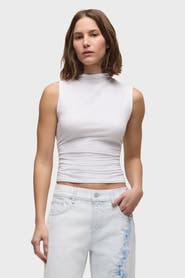 Hudson Jeans tank w/ side seam ruching