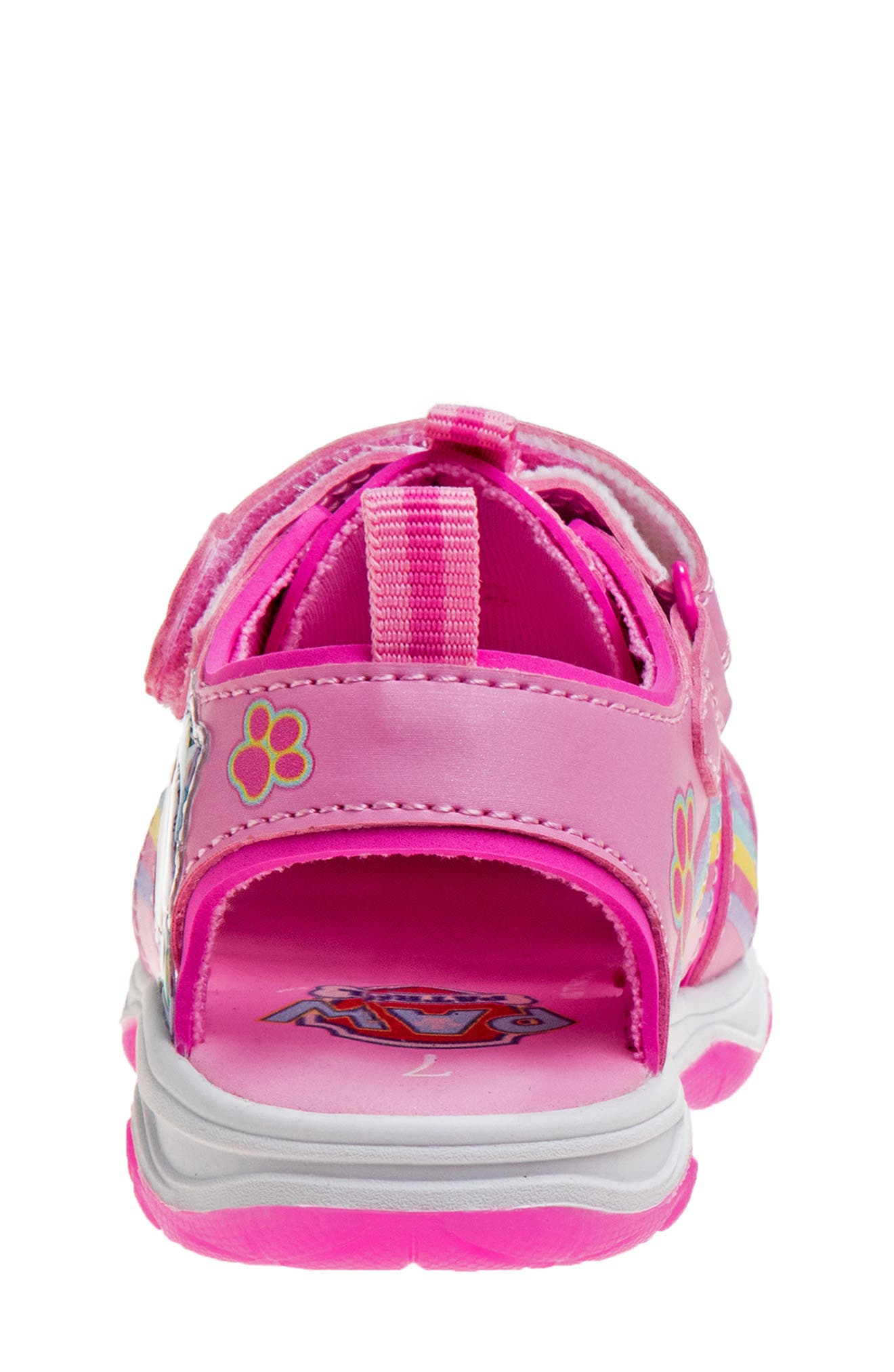 JOSMO x Paw Patrol<sup>®</sup> Kids' Skye & Everest Fisherman Sandal, Alternate, color, Pink