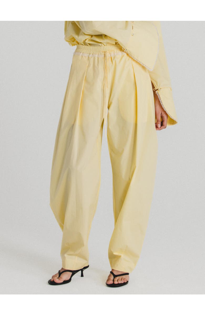 Alas Cotton Poplin Pants, Main, color, Butter Yellow