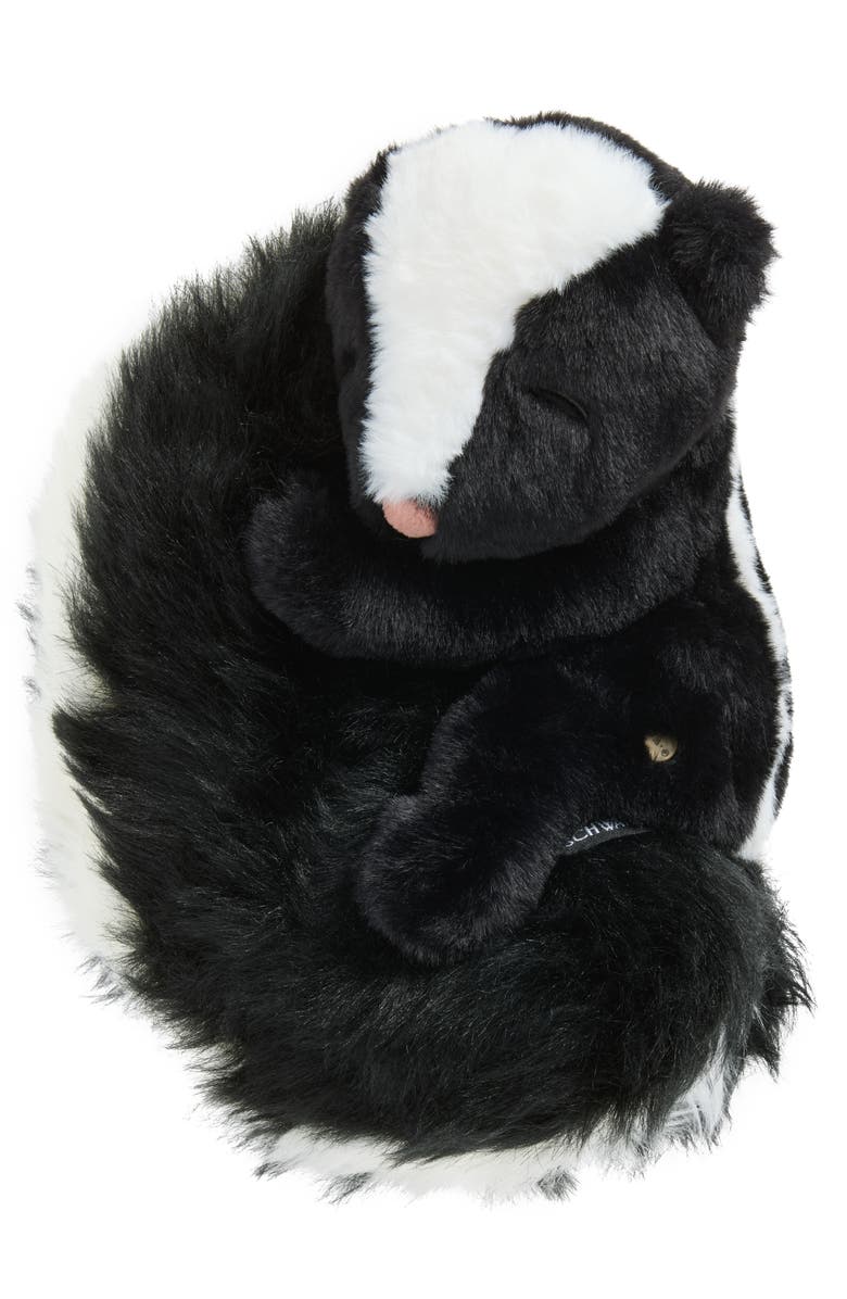 FAO Schwarz Big Tails Skunk Plush Stuffed Animal, Main, color, Black