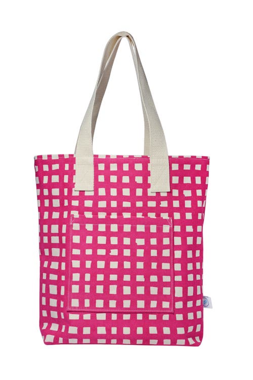 Dance Happy Grid Carry All Tote Bag in Rose at Nordstrom