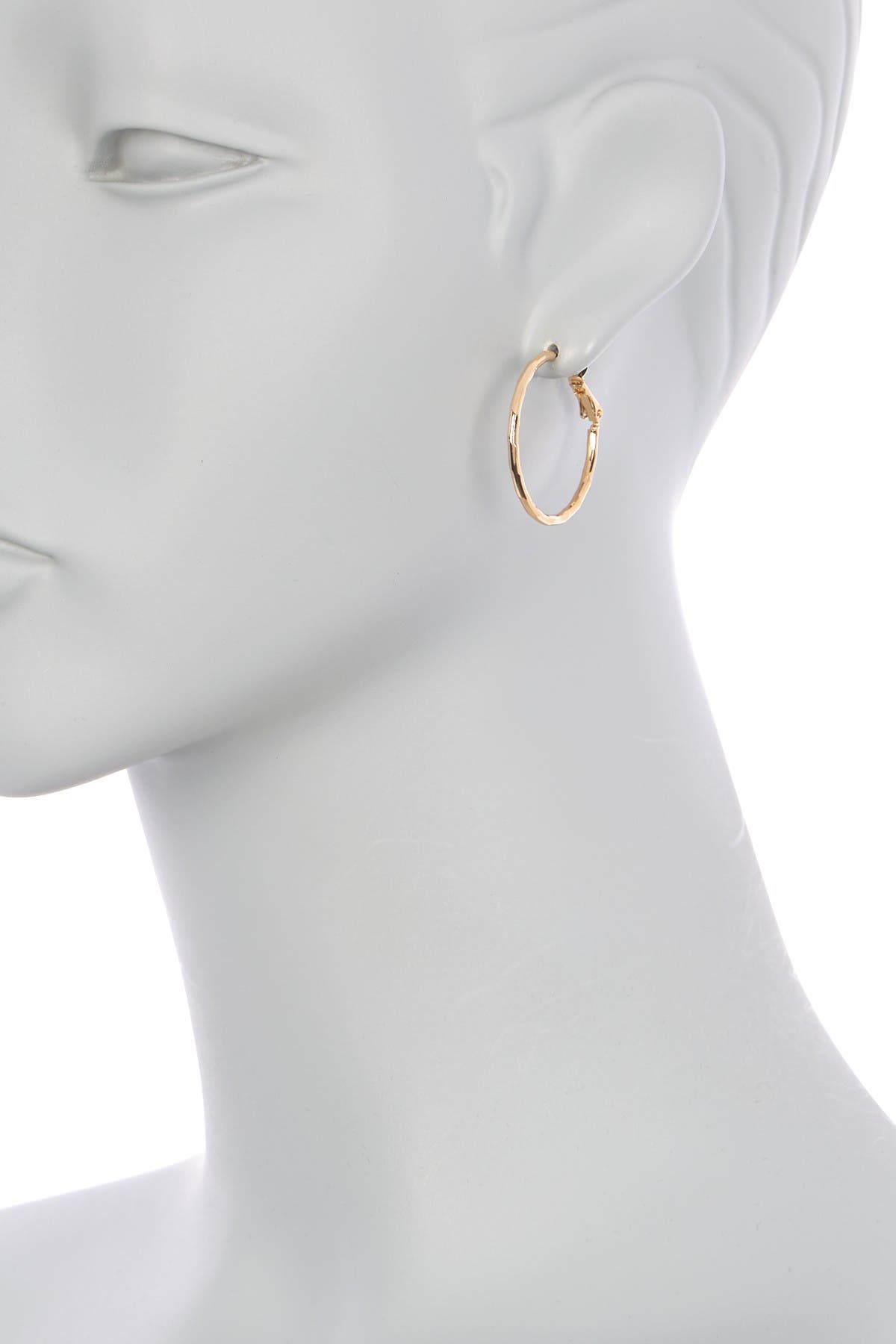 NORDSTROM RACK 30mm Textured Hoop Earrings