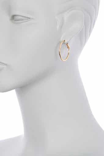 NORDSTROM RACK 30mm Textured Hoop Earrings