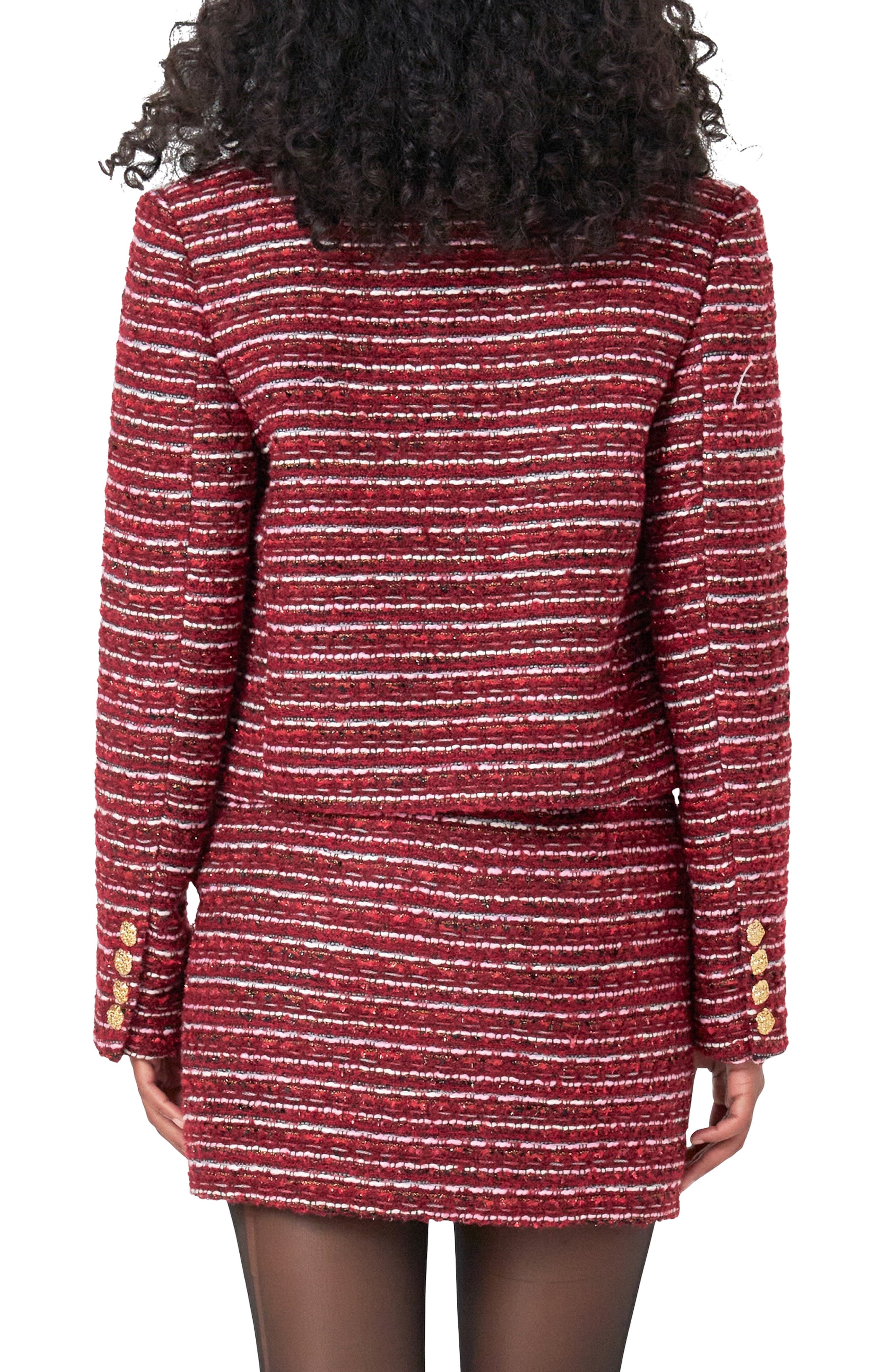Stripe Tweed Jacket - image 2