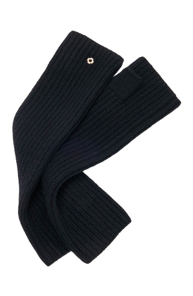 maje Wool and cashmere gloves, Alternate, color, Black