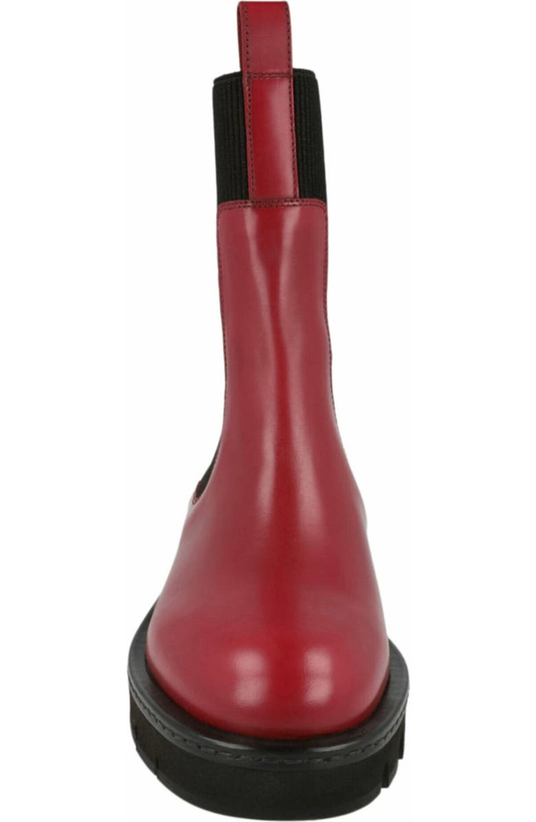 FERRAGAMO Rook Leather Chelsea Boot, Alternate, color, Red