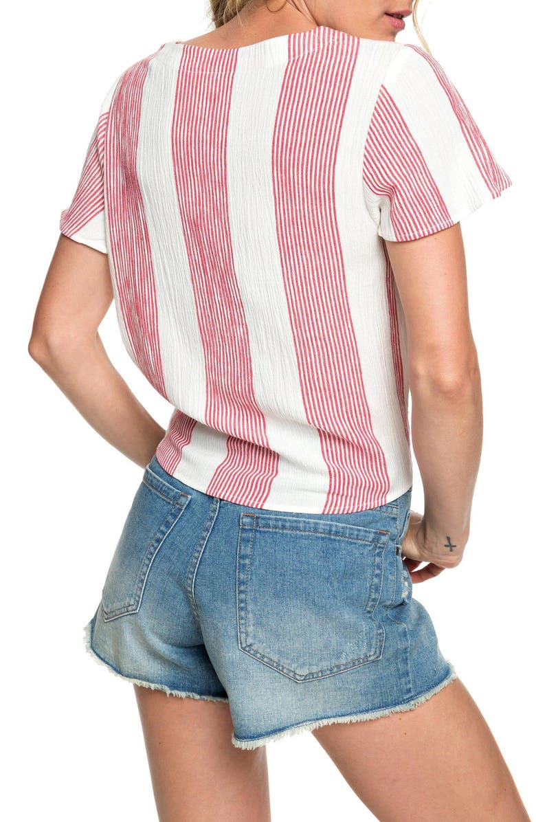 Roxy Come and Love Tie Hem Top, Alternate, color, 