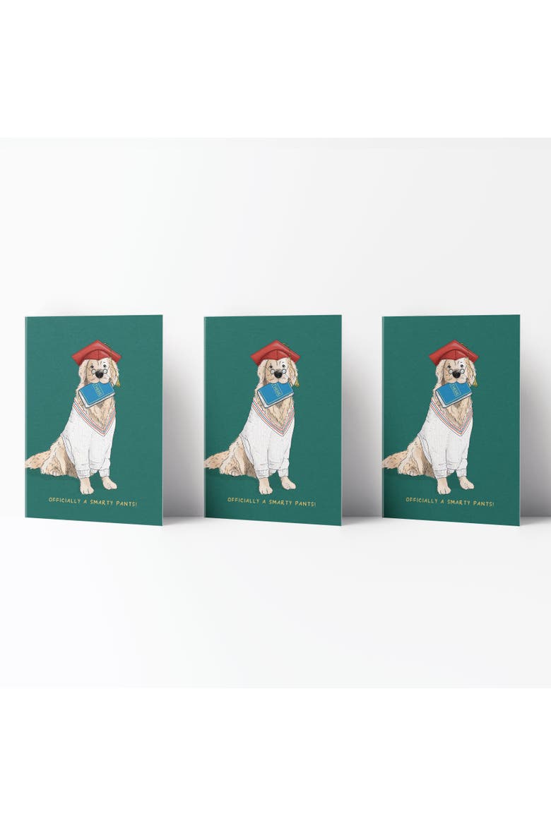 Graduation Greeting Card Pack Sets (3 ct) Officially a Smarty Pants Golden, Main, color, Multi-Pack