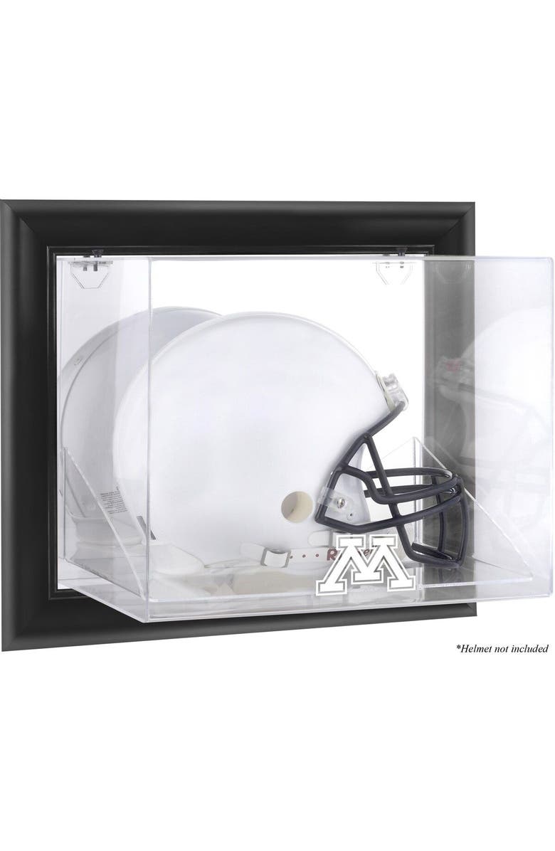 FANATICS AUTHENTIC Minnesota Golden Gophers Black Framed Wall-Mountable Helmet Display Case, Main, color, 