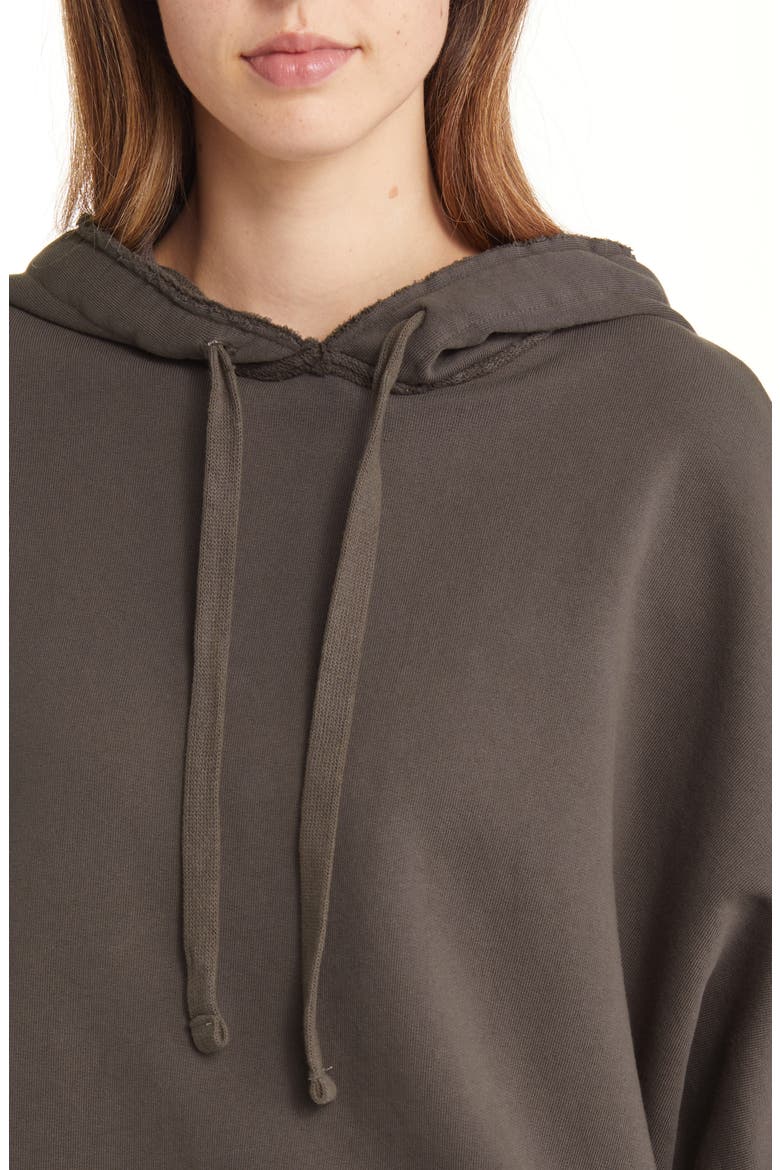 Kane Fleece Capelet Hoodie, Alternate, color, STEEL GREY