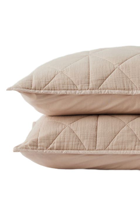 Organic Diamond Sham 2-Pack