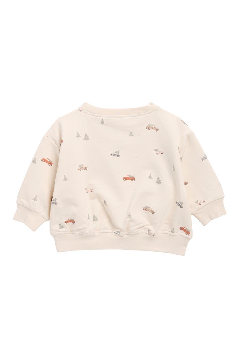 Relaxed Fleece Sweatshirt, Alternate, color, NATURAL
