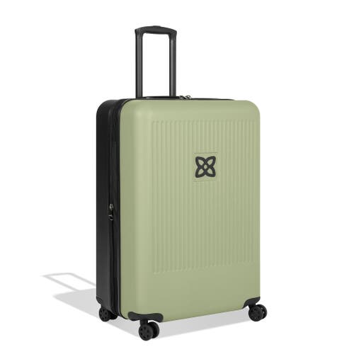 Sherpani Meridian 29 Inch Large Checked Travel Hardside Luggage In Sage