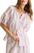 Tommy Bahama Cypress Grove Stripe Gauze Button-Up Top