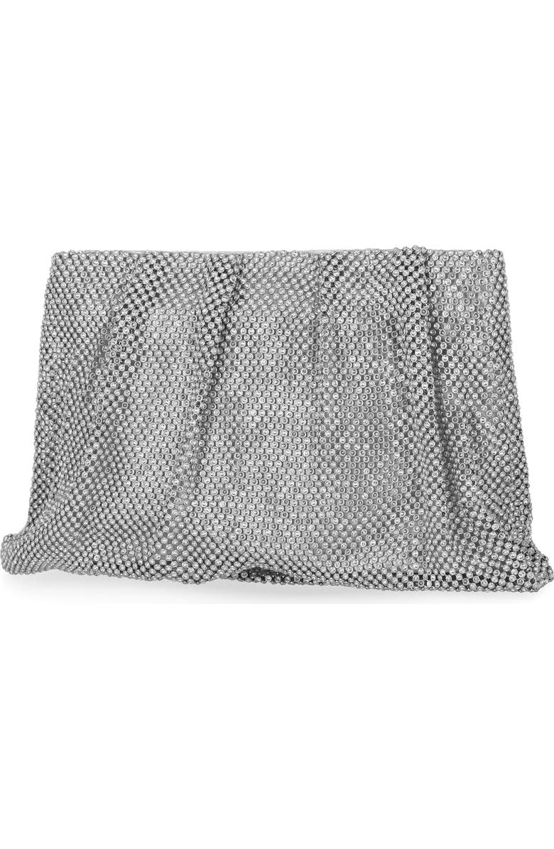 Jessica McClintock Francis Crystal Drape Clutch, Alternate, color, 42N-Silver