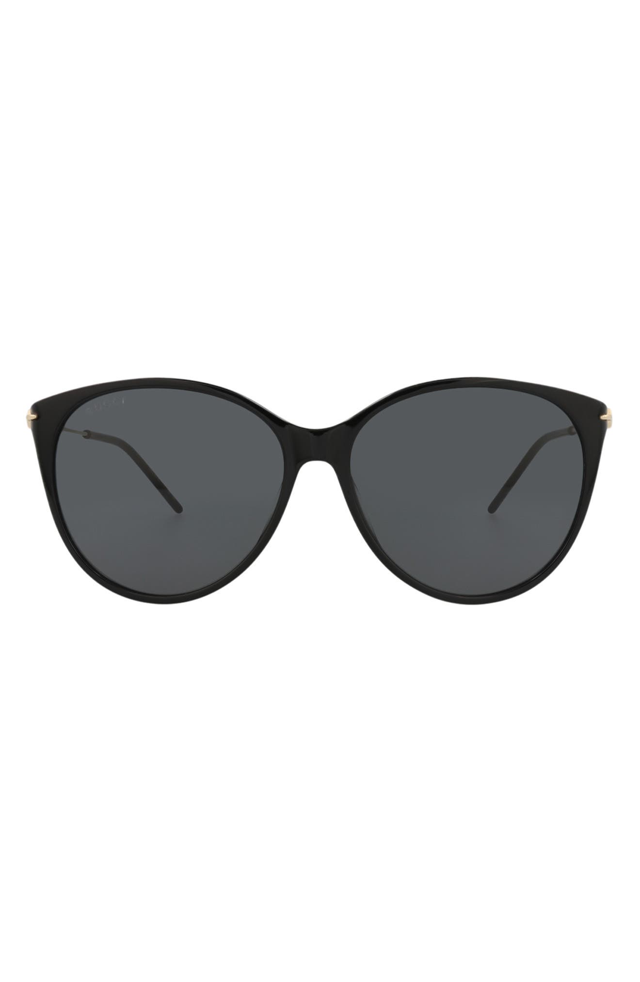 Gucci 58mm Oversize Round Sunglasses