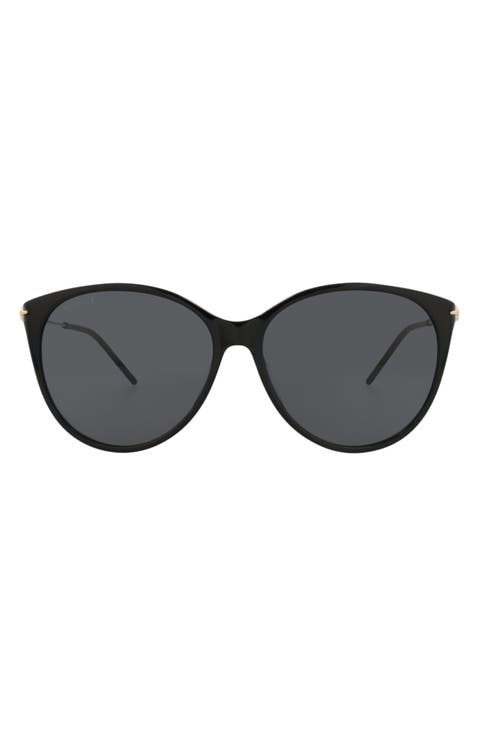 58mm Oversize Round Sunglasses