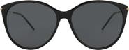 Gucci 58mm Oversize Round Sunglasses