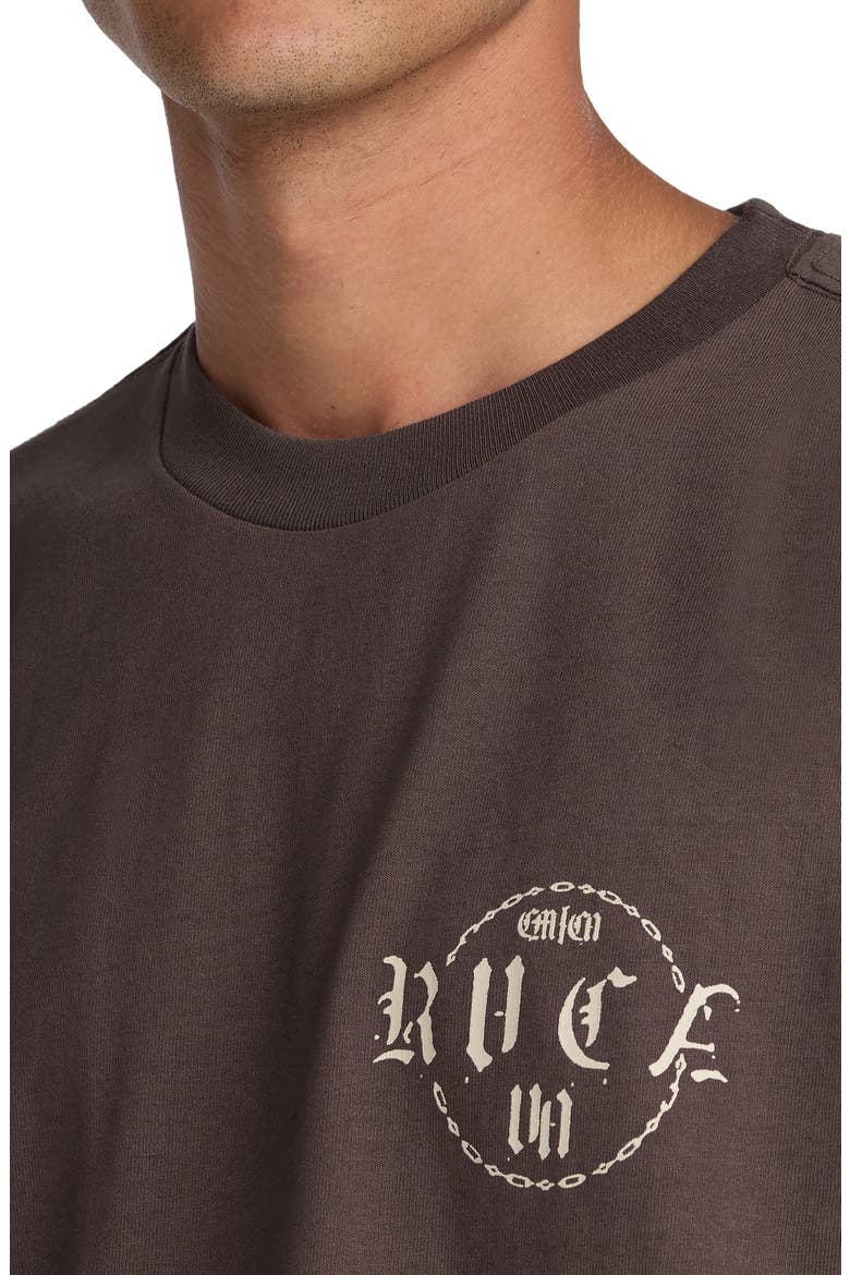 Dark Link Oversize Cotton Graphic T-Shirt, Alternate, color, MOCHA
