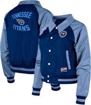 New Era Women's New Era Navy Tennessee Titans Coaches Raglan Full-Snap Jacket