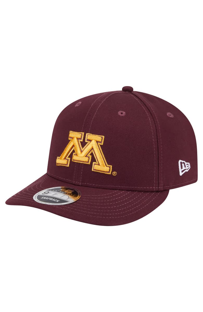 New Era Men's New Era Maroon Minnesota Golden Gophers Low Profile 9FIFTY Snapback Hat, Main, color, Maroon
