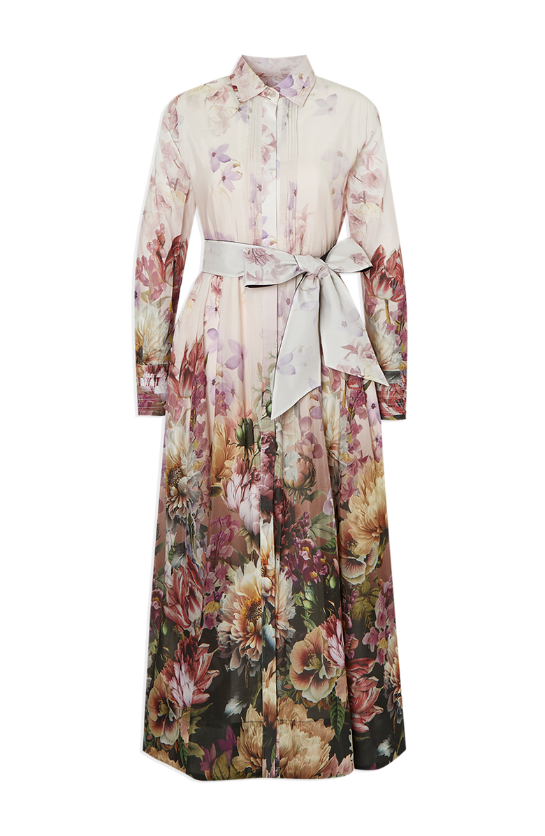 Karen Millen Floral Long Sleeve Woven Maxi Dress, Alternate, color,