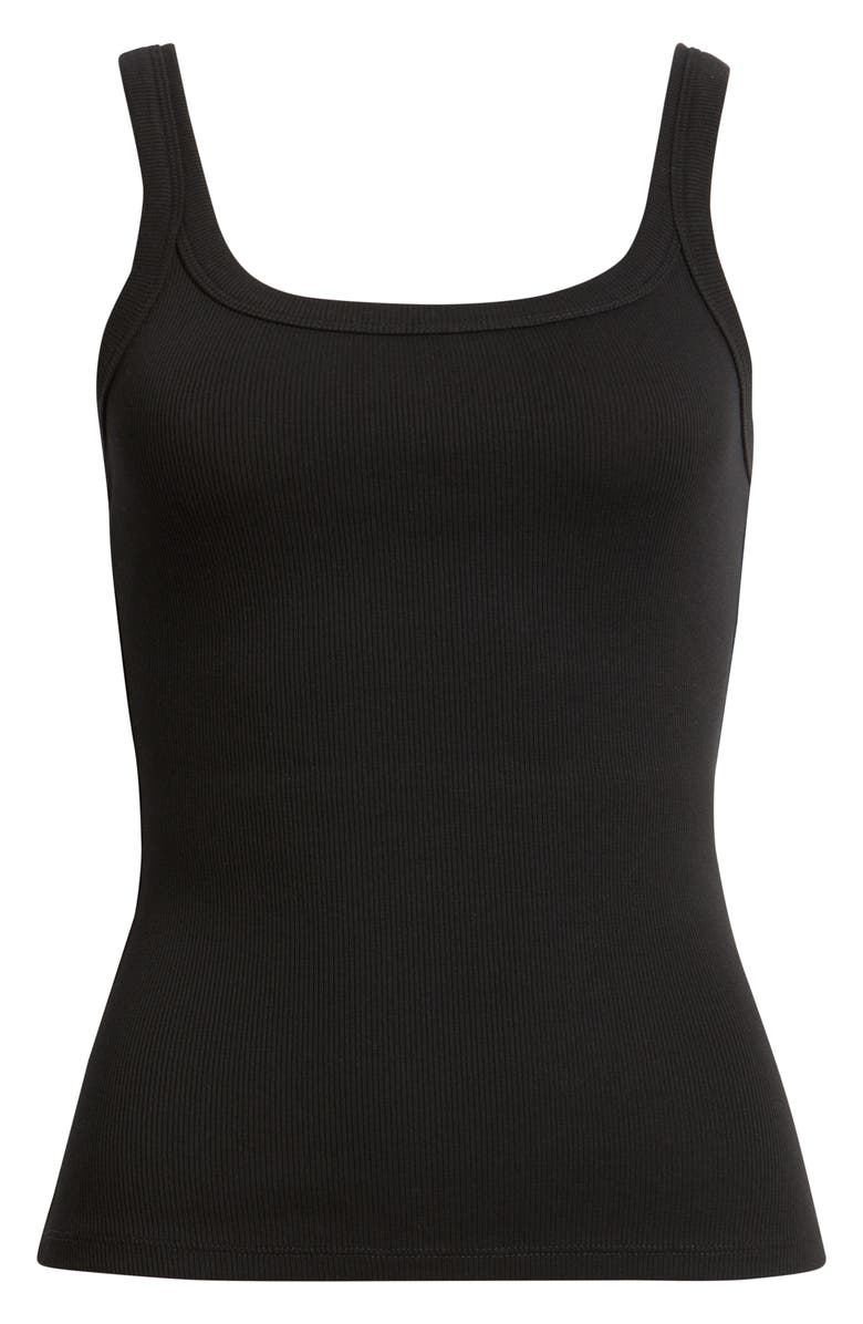 Open Edit Rib Camisole, Alternate, color, Black