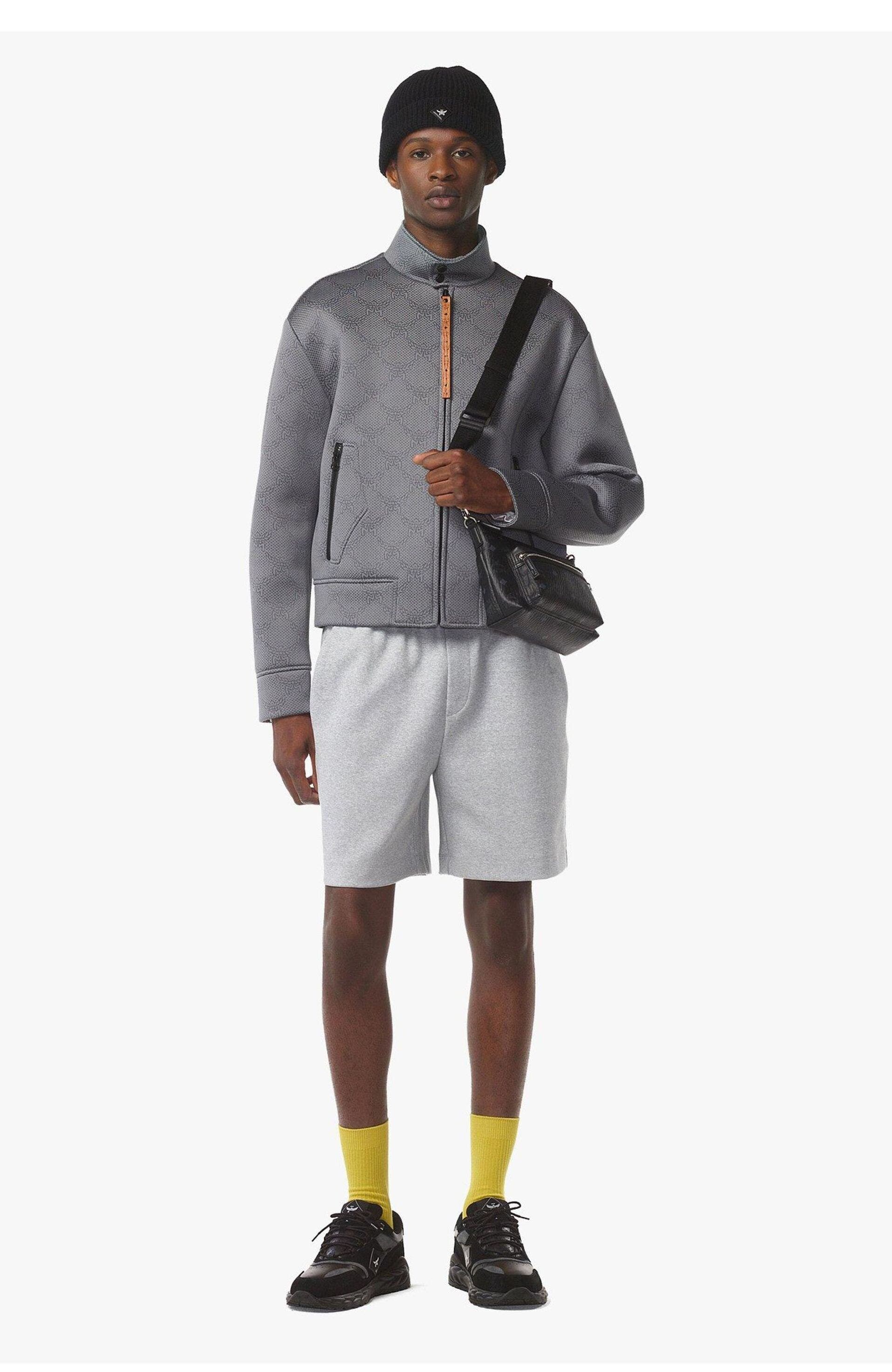 MCM Aren Crossbody in Visetos, Alternate, color, Black