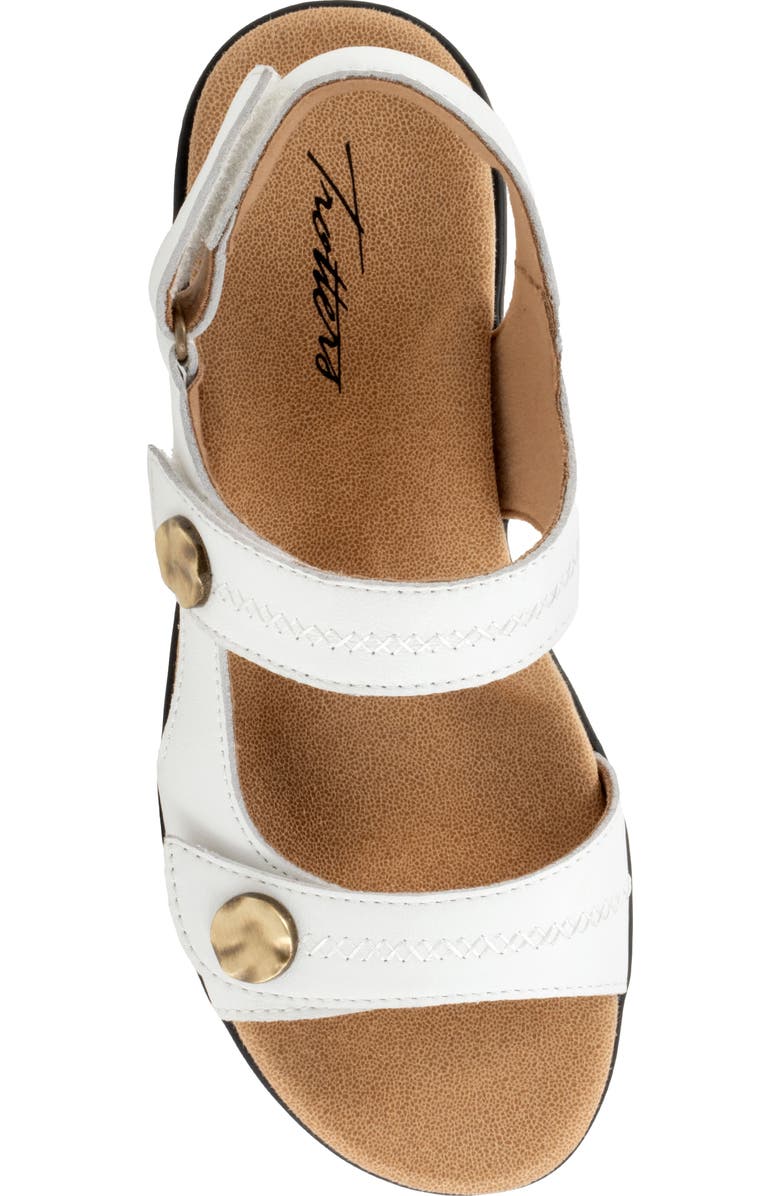 Trotters Romi Stitch Slingback Sandal, Alternate, color, White