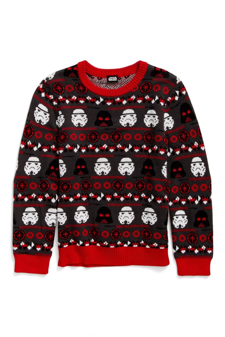 Holiday Wars Sweater, Main, color, CHARCOAL