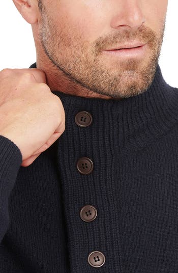 Patch Wool Quarter Zip Pullover