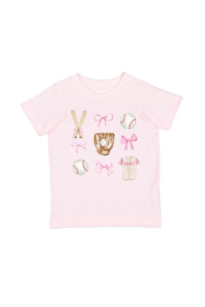 Baseball Cutie Short Sleeve T-Shirt, Main, color, Ballet Pink