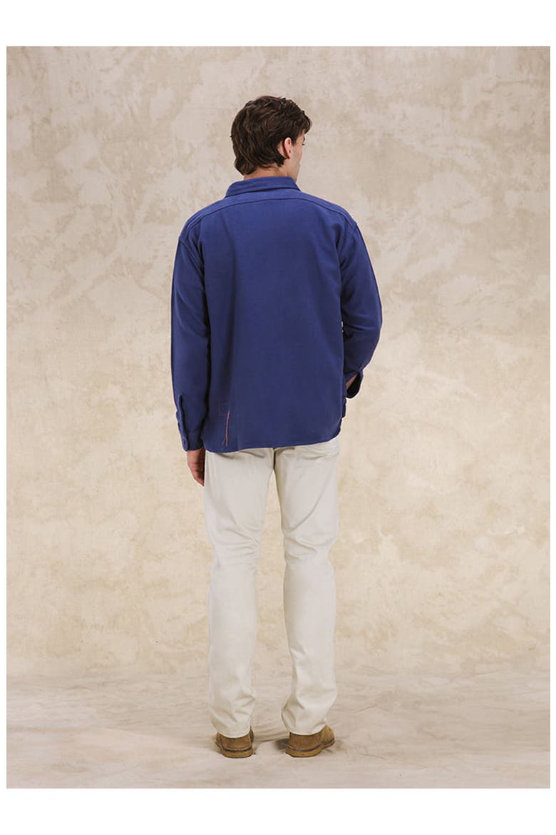 Mescal Flannel Overshirt, Alternate, color, NAVY BLUE