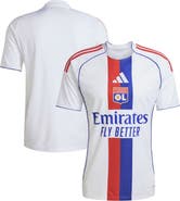adidas Men's  adidas  White Olympique Lyonnais 2025/26 Home Replica Jersey