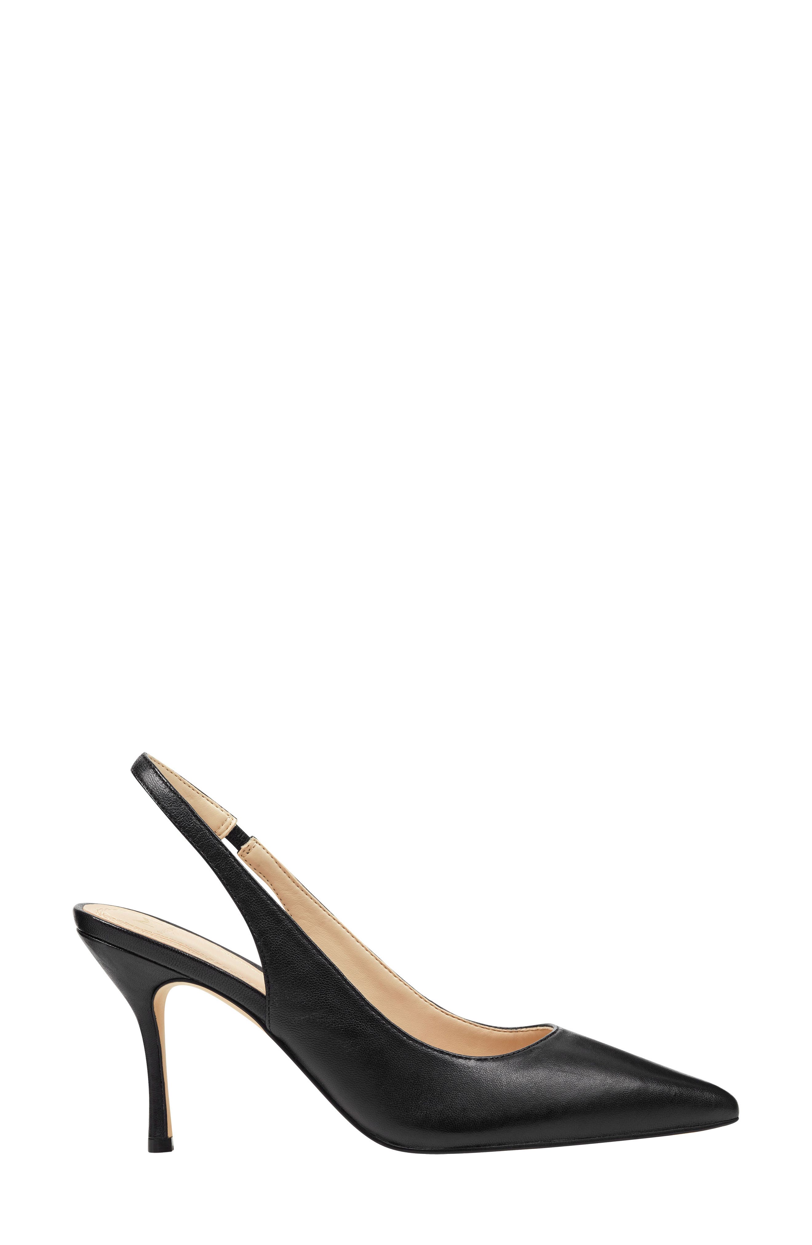 Camela Slingback Pump, Alternate, color, BLACK LEATHER