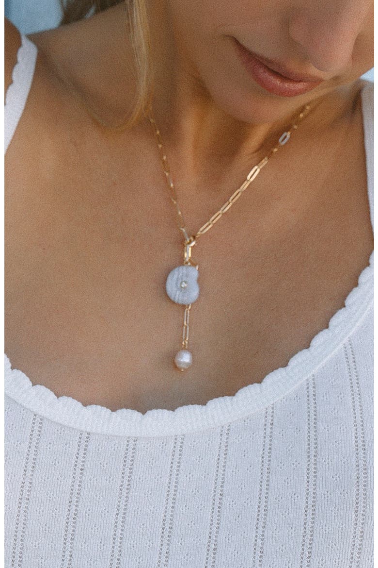 Nautilus Charm, Alternate, color, BLUE LACE